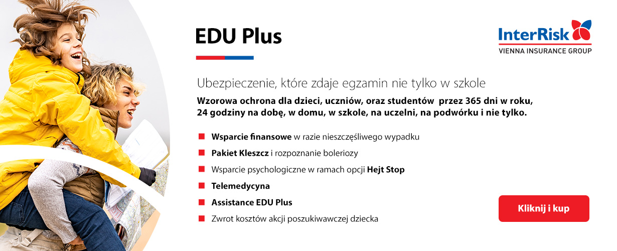 Baner z reklamą Edu Plus
