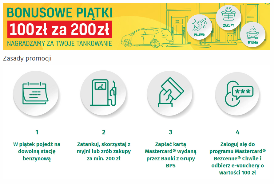 obrazek bonusowe piątki z mastercard